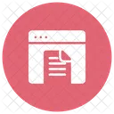 Document File Webpage Icon