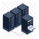 Data Centers Server Room Online Document Management Icon