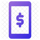 Online Dollar Online Money Smartphone Icon
