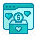 Online Donation Donate Loyalty Icon