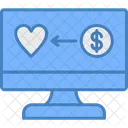 Online Donation Charity Donation Icon