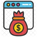 Online Earning Money Icon