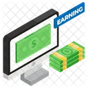 Online Earning Internet Business Online Trade Icon