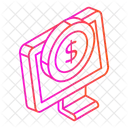 Online Earning Income Currency Icon