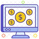 Online Earning Ebusiness Online Finance Icon