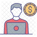 Online Earning Online Transaction Online Payment Icon