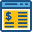 Online Work Money Icon