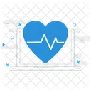 Online Ecg Heartbeat Monitor Icon