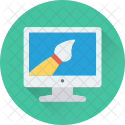 Online editor Icon - Download in Flat Style