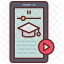 Online Education Remote Work Home Entertainment Icon