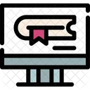 Online Education E Learning Distance Learning Virtual Classes Internet Based Learning Digital Education Online Courses Icon