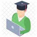 Online Education Online Student Remote Education Icon