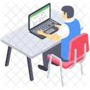 Online Education Virtual Education Distance Learning Icon