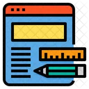 Online Education Lesson Browser Icon