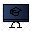 Computer Study Work Icon