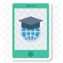 Education Online Mobile Icon