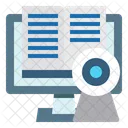Online Education Video Conference Book Icon