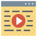 Online Education Online Learning Online Video Icon