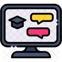Online Education Screen Online Learning Icon