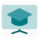 Flat Online Learning Learning Icon