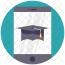 Education Mobile Mortarboard Icon