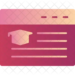Online Education  Icon