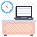 Online Education Time  Icon