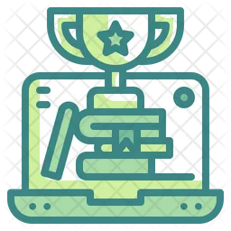 Online Educational Trophy  Icon