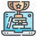 Online Educational Trophy  Icon