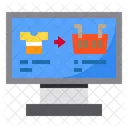 Online Shopping Monitor Bildschirm Symbol