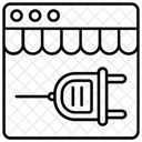 Online-Elektrogeschäft  Symbol