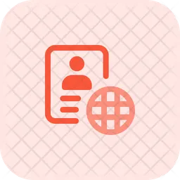 Online Employee Id Card  Icon