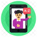 Learning App Mobile Learning Online English Course Icon