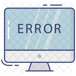 Online Error Icon - Download in Colored Outline Style