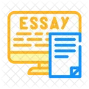 Digital Essay Color Icon