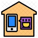 Haus Einkaufen Smartphone Symbol