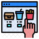 Webseite Essen Menu Symbol