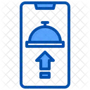Online Essensbestellung Essenslieferung Smartphone Symbol