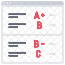 Online Exam Grades  Icône