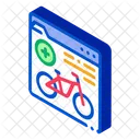 Fahrrad Sharing Dienstleistungen Symbol