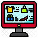 Online Fashion Shopping Shopping Online Gift Icon