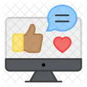Online Feedback Online Review Best Comment Icon