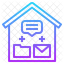 File Exchange Work At Home Office Online Icon