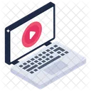 Online Film Laptop Video Video Streaming Icon