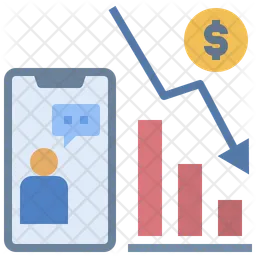 Online Finance Loss  Icon