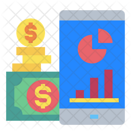 Online Financial Analysis Icon Of Flat Style Available In Svg Png Eps Ai Icon Fonts