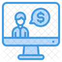 Online Financial Chat Icon