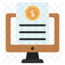 Online Financial Document  Icon