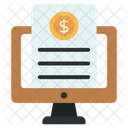 Online Financial Document  Icon