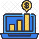 Online Financial Growth Online Money Growth Money Growth Icon